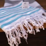 Hamamdoek The One Marine – antraciet en turkoois