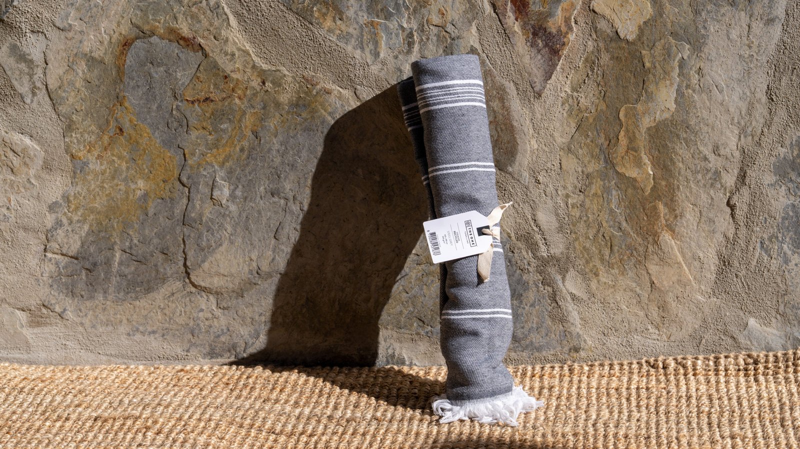 Eco Hamamdoek 'Steel Grey' (100x180 cm) – 300 gr/m²