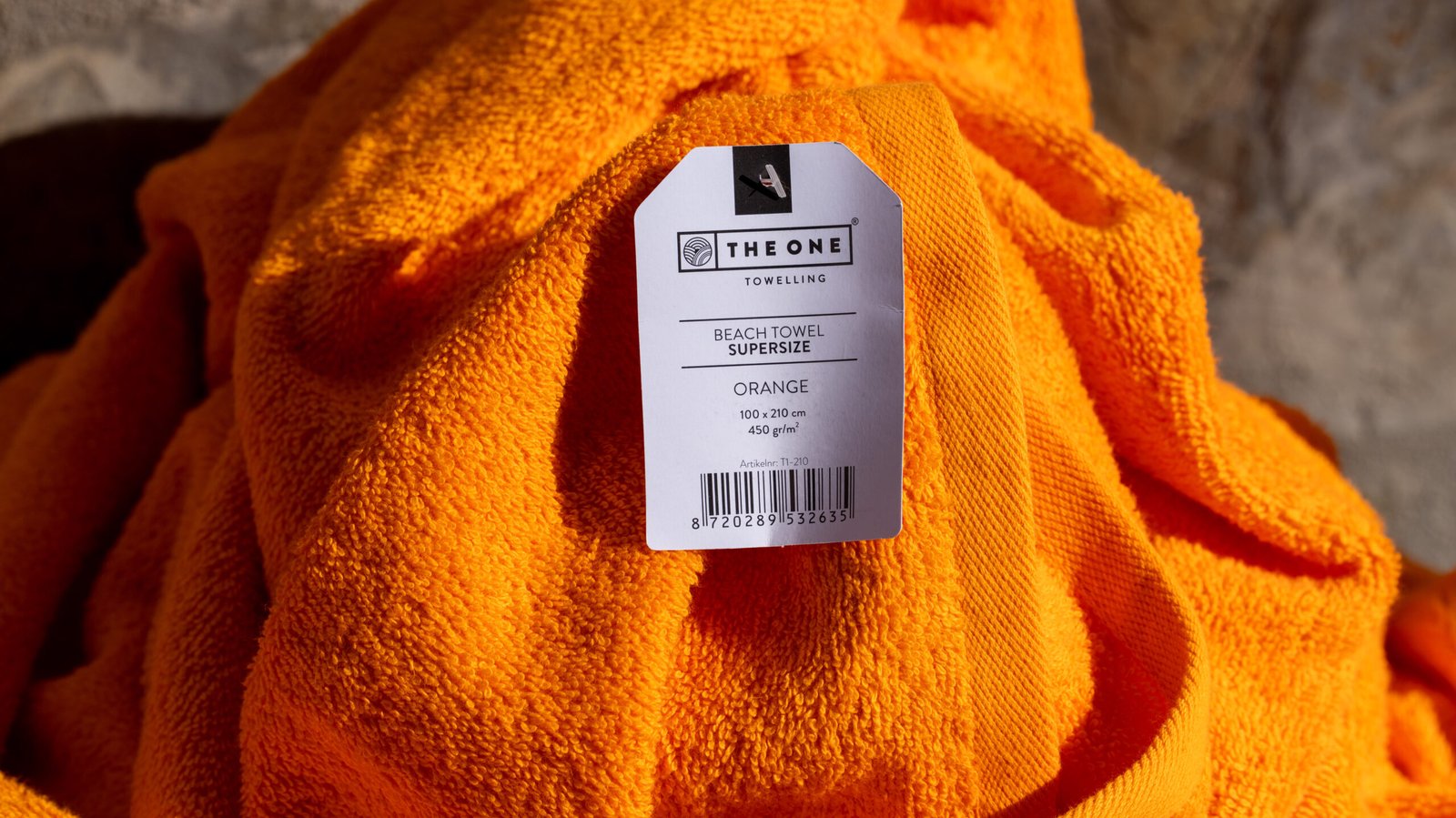 XXL Strandlaken Oranje(100 x 210 cm) – Luxe Hotelkwaliteit