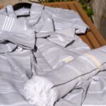 Eco Hamamdoek 'Ashgrey' met bijpassende